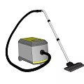 Silver and Yellow Household Vacuum Cleaner with Long Handle for Floor Cleaning