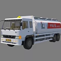 White Wagon Tanker Truck Featuring Cylindrical Tank And Cab Details