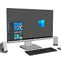 Modern computer monitor 3d model