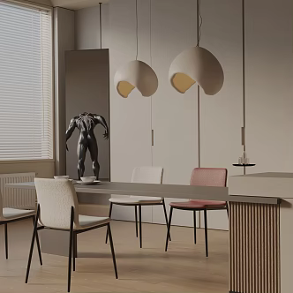 Modern table combination 3d model