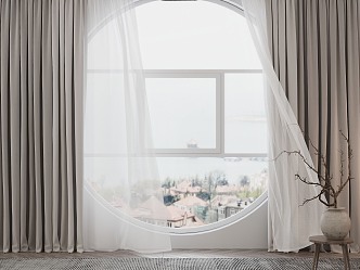 Modern Curtains 3d model