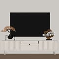 Modern TV Cabinet Floor Cabinet Wood 3d model