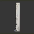 Gothic Style Entrance Door With Arched Design Wooden Panels Stone Wall And Carved Details