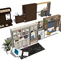 Modern Wooden Shoe Cabinet Design With Storage Shelves And Organizer Compartments