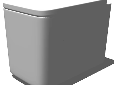 Modern White Toilet With Sleek Design For Contemporary Bathroom Decor 3d model