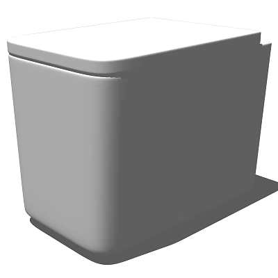 Modern White Toilet With Sleek Design For Contemporary Bathroom Decor 3d model