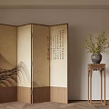 new chinese style screen 3d model