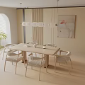 Modern table combination 3d model