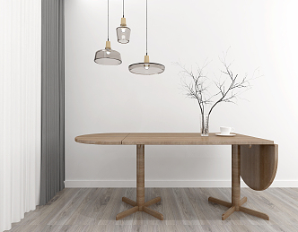 Modern dining table 3d model