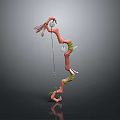 Crossbow Mechanical Crossbow Shift Bow and Arrow Shoot Far Equipment Weapons High-tech Crossbow 3d model