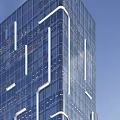 Modern High Rise Office Building With Glass Curtain Wall Exterior Design