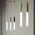 Modern Pendant Lights With Metallic Silver Gold Black Elongated Design For Contemporary Home Decor
