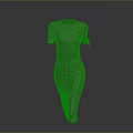 Stylish Fitted Daily Wear Dress With Black Collar Short Sleeves And Brown White Geometric Pattern