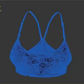 Comfortable Black Brassiere With Adjustable Cross Straps For Daily Wear