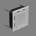 Modern ceiling type central air conditioning combination 3d model