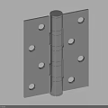 Stainless Steel Hinge With Square Plates And Multiple Holes For Furniture Doors
