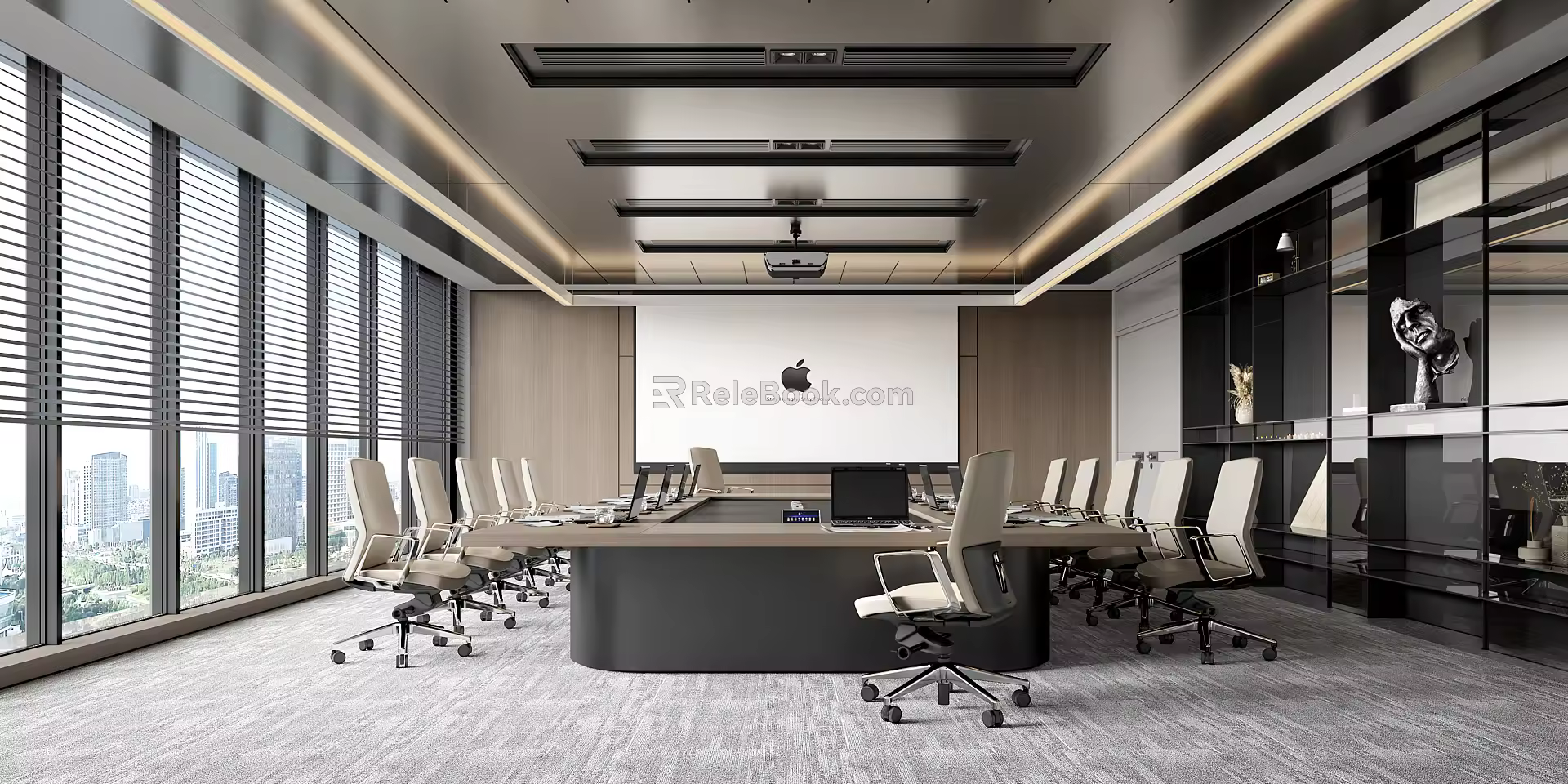 Modern Meeting Room Meeting Tables and Chairs 3d model