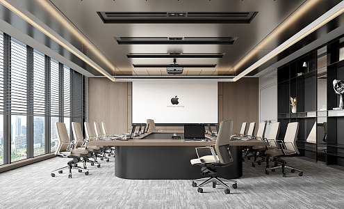 Modern Meeting Room Meeting Tables and Chairs 3d model