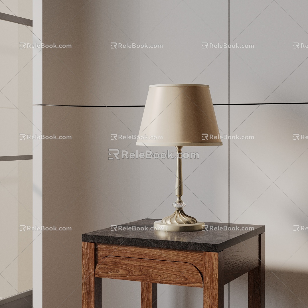 Modern table lamp 3d model