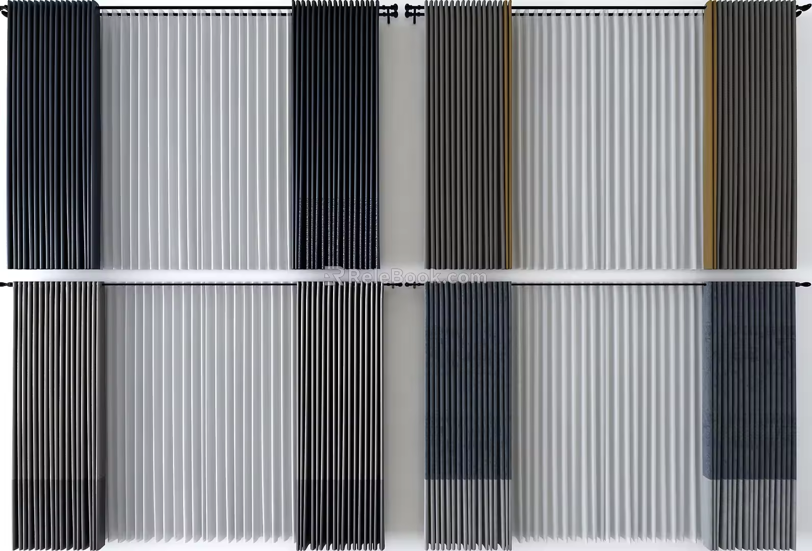 Modern Curtains 3d model