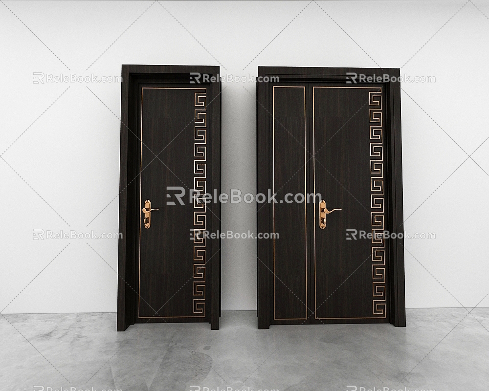 Door combination 3d model