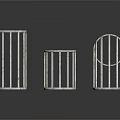 Three White Coated Metal Mesh Decorative Containers For Home Decor