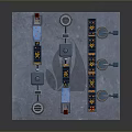 Industrial Production System Layout With Large Tanks Conveyor Belts And Pipes
