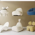 Single sofa 3d model