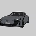 Silver Audi Car Front And Rear View Design With Modern Features 3d model