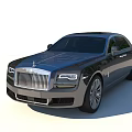 Luxury Sedan With Black Exterior Chrome Grille LED Headlights And Alloy Wheels