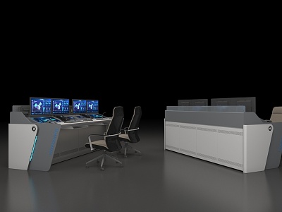 Monitoring console 3d model