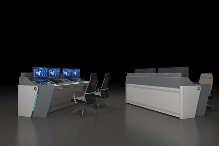 Monitoring console 3d model