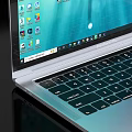 Sleek Silver Apple Laptop Open With Desktop Icons And Closed Model 3d model