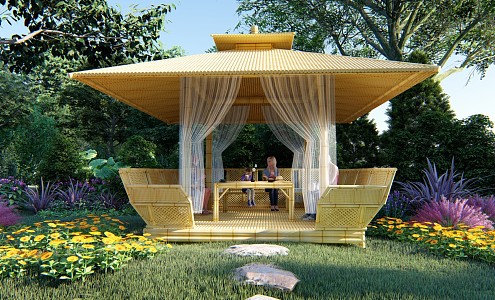 Southeast Asia Pavilion 3d model