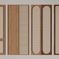 Stylish Wooden Wardrobe Doors With Modern Panel Designs And Various Shape Options