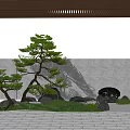 Japanese Courtyard Garden 3d model