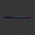 Futuristic Rifle With Purple And Teal Vibrant Color Pattern Sleek Modern Design