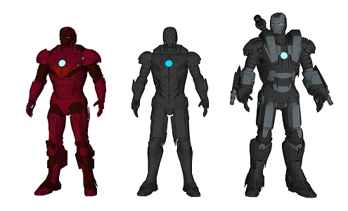 Modern Iron Man 3d model