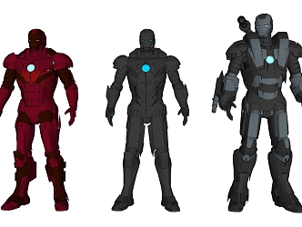 Modern Iron Man 3d model