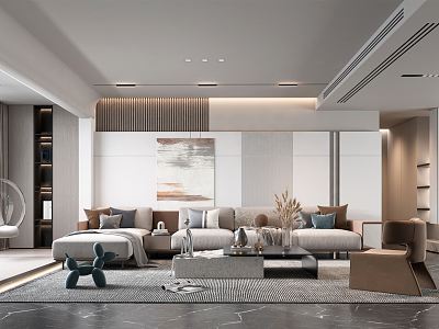 modern living room model