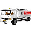 White Wagon Tanker Truck Featuring Cylindrical Tank And Cab Details