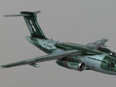 Camouflage Painted Military Fighter Jet With Twin Engines And Tail Number PT250 3d model