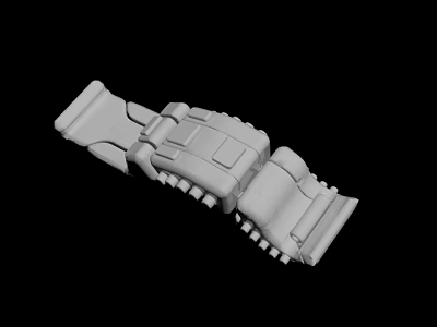 White Mechanical 3D Model Structural Component With Detailed Sections And Connection Points 3d model
