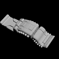 White Mechanical 3D Model Structural Component With Detailed Sections And Connection Points