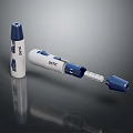 Blue And White Medical Device With Ergonomic Design For Healthcare Applications