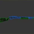 Tactical Hunting Shotgun With Wooden Stock Black Barrel And Metal Parts