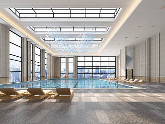 Modern Swimming Pool 3d model