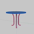 Round Dining Table With Curved Metal Legs Dark Gray Surface Modern Minimalist Interior
