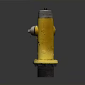 Sturdy Yellow Fire Hydrant With Classic Design For Outdoor Urban Use