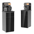 Modern Black Stand Up Water Dispensers With Hot Water Kettle For Home Office Daily Use